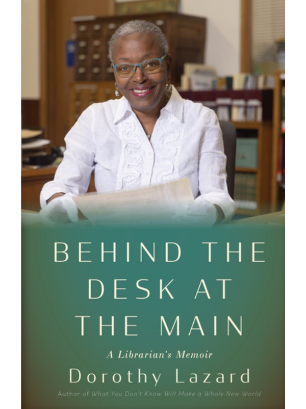 behind the desk at the main