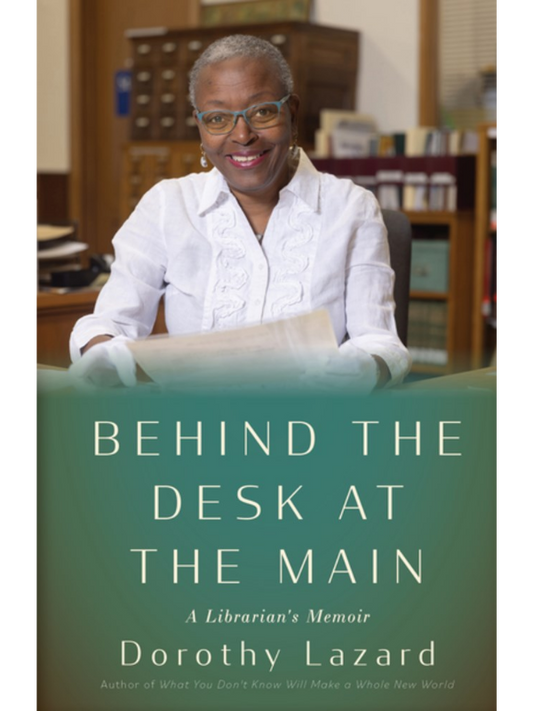 behind the desk at the main