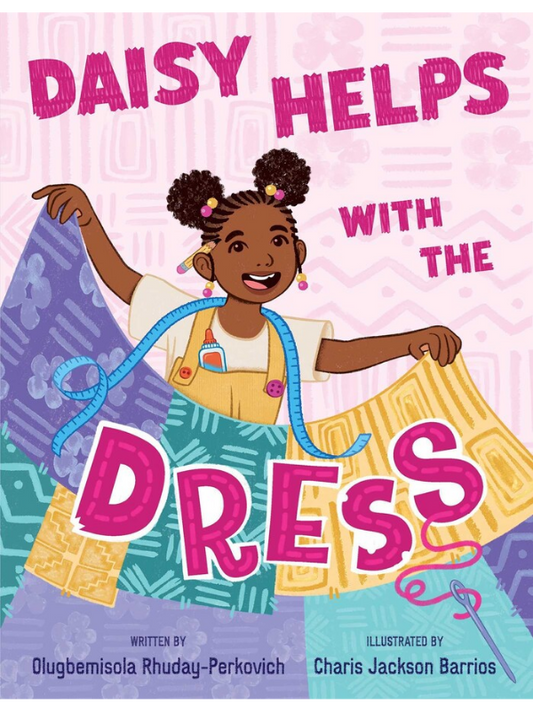 daisy helps with the dress