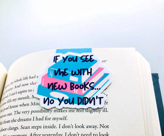 No New Books Magnetic Bookmark
